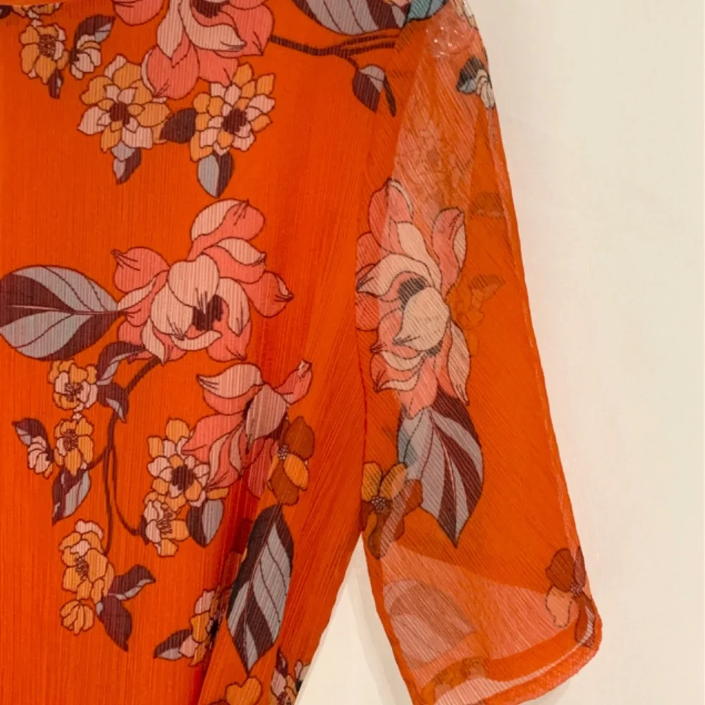 A New Day Orange Floral Dress - Picture 4 of 10